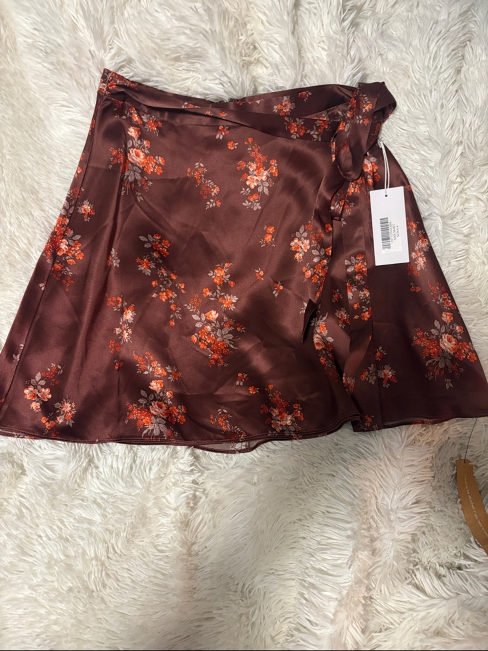 NWT Reformation Silk Simi Skirt in Nona